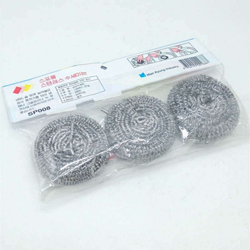Sunshine Department Store offers 3 steel wire tennis kitchen cleaning brushes, cleaning balls and metal steel wire brushes Specification image