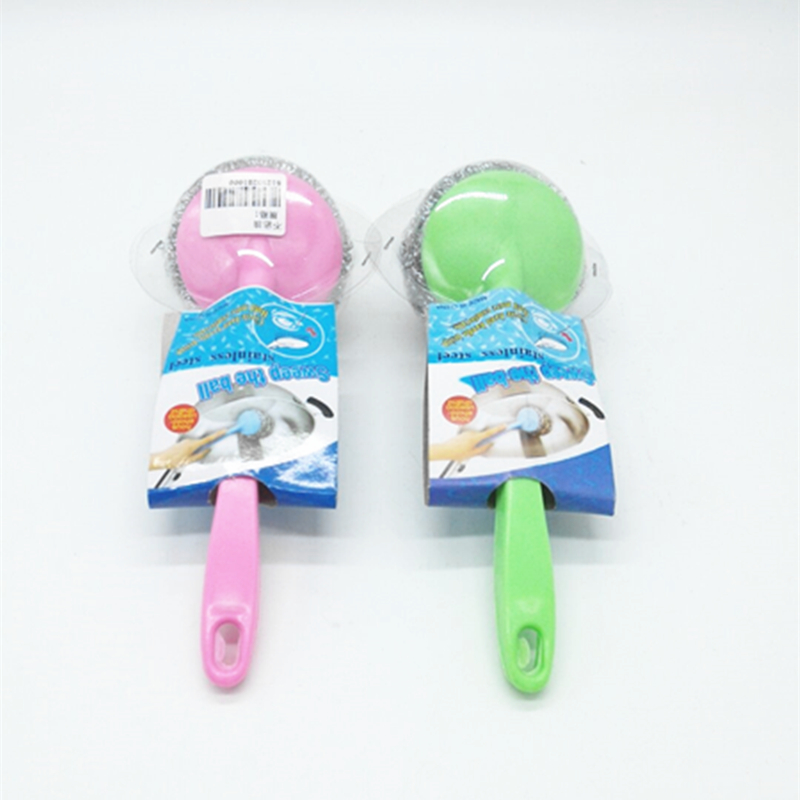 Sunshine Department Store non-stick oil pan brush steel wool ball cleaning pan brush kitchen washing utensils Application Scenario