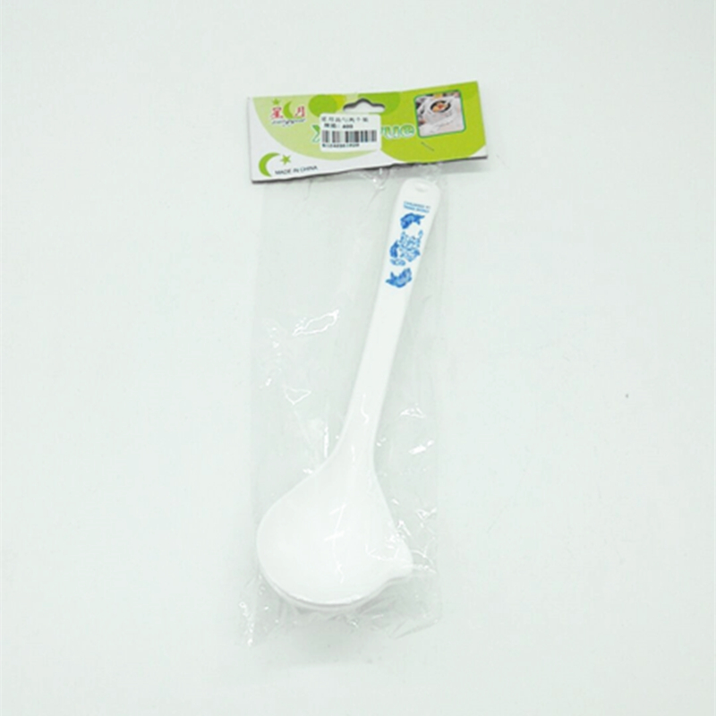 Sunshine Department Store soup spoons, two large soup spoons with long flower handles, kitchen tableware spoons