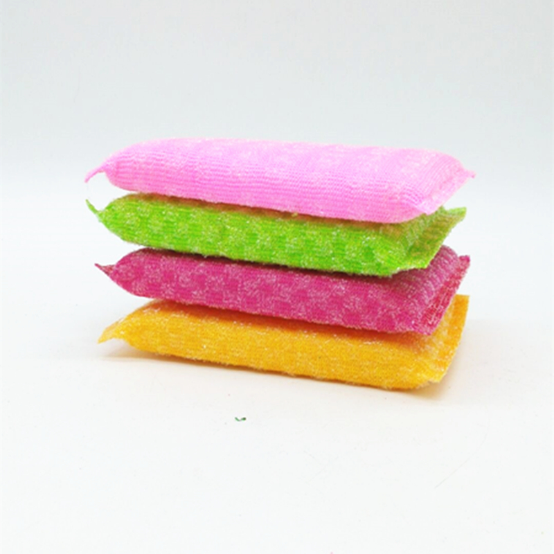 Sunshine Department Store offers 4 pieces of white silk jacquard cleaning cloths, dishwashing and wok cleaning cloths, and non-stick dishwashing cloths details Picture