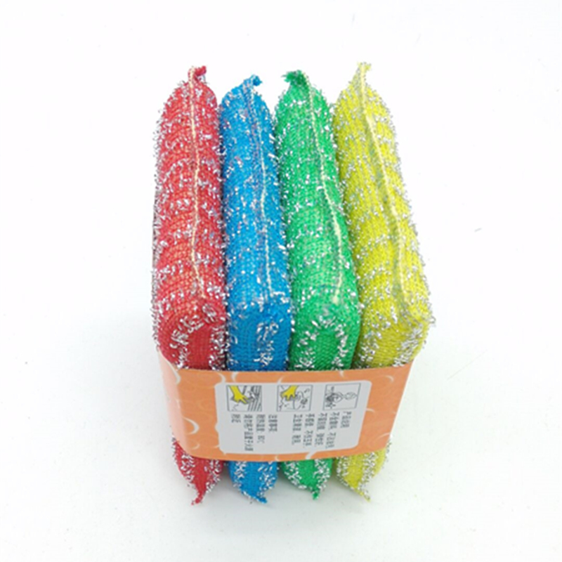 Sunshine Department Store offers 4 pieces of fine silver-strip cleaning cloths, oil-free dishwashing cloths, and dishwashing and wok cleaning cloths details Picture