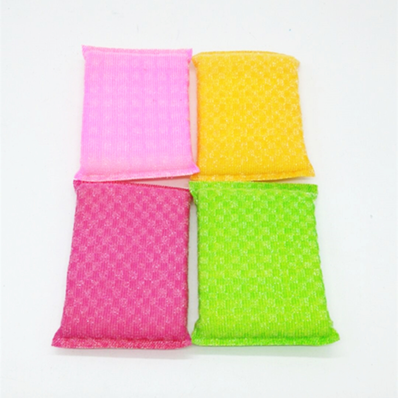 Sunshine Department Store offers 4 pieces of white silk jacquard cleaning cloths, dishwashing and wok cleaning cloths, and non-stick dishwashing cloths Specification image
