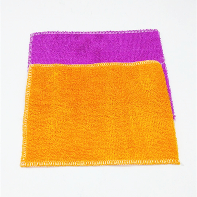 Sunshine Department Store bulk dishcloths, bamboo charcoal cleaning cloths, non-stick oil-absorbing dishcloths, bamboo fiber scouring pads Application Scenario