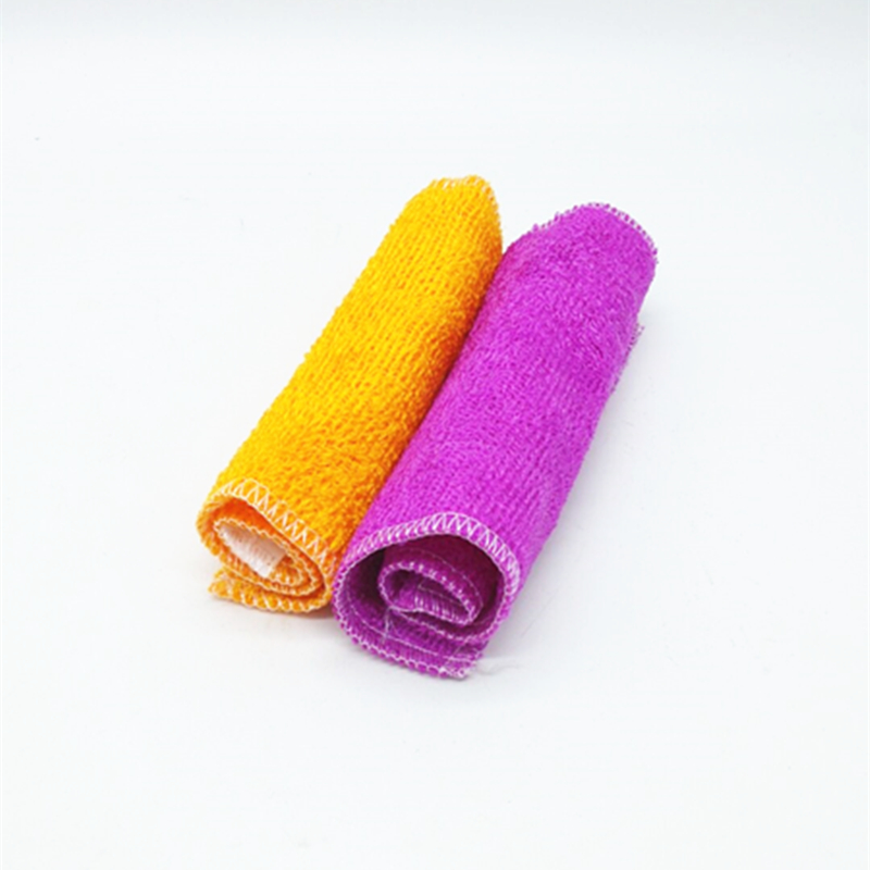 Sunshine Department Store bulk dishcloths, bamboo charcoal cleaning cloths, non-stick oil-absorbing dishcloths, bamboo fiber scouring pads Specification image