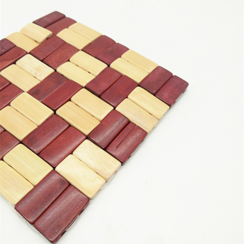 Sunshine Department Store square bamboo MATS, vegetable MATS, table MATS, bowl MATS, cup MATS, heat-insulating and heat-resistant table MATS Application Scenario