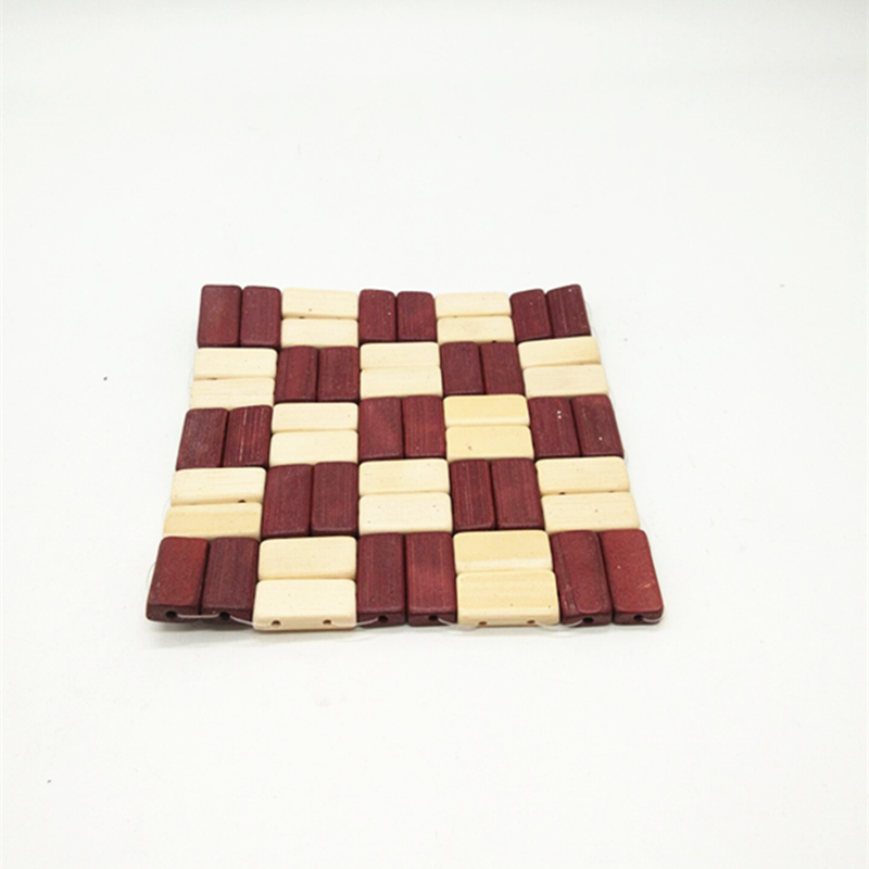 Sunshine Department Store 14*14 square bamboo MATS, vegetable MATS, table MATS, bowl MATS, cup MATS, heat-insulating and heat-resistant table MATS Specification image