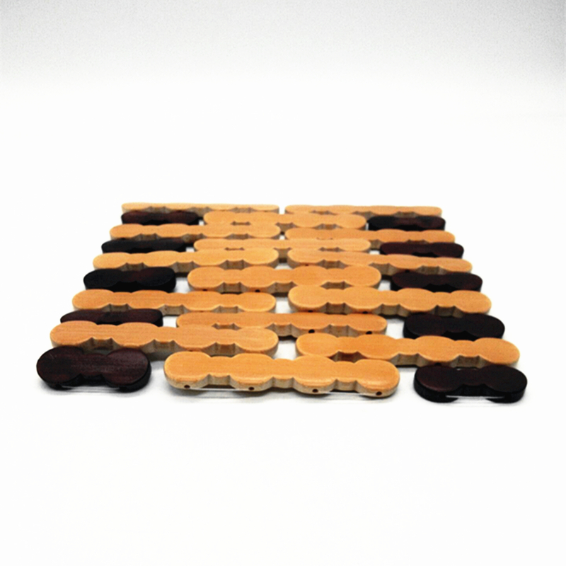 Sunshine Department Store 17*19 square bamboo MATS, vegetable MATS, table MATS, bowl MATS, cup MATS, heat-insulating and heat-resistant table MATS details Picture