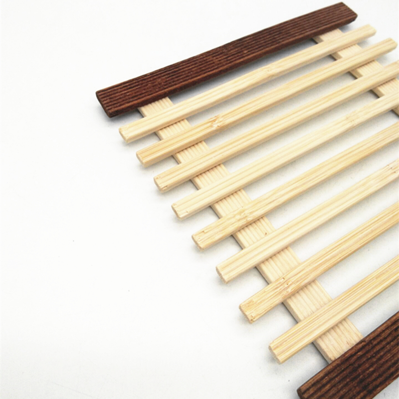 Sunshine Department Store's woven square bamboo MATS, vegetable MATS, table MATS, bowl MATS, cup MATS, anti-slip, heat-insulating and heat-resistant table MATS Application Scenario