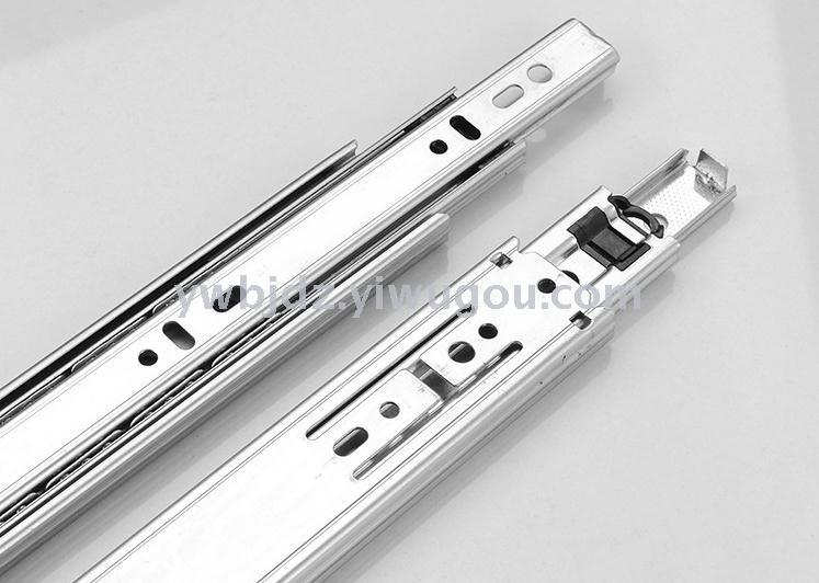 3710# Guide rail, three-section drawer track, slide rail, furniture wardrobe track, multiple models, specifications and sizes details Picture