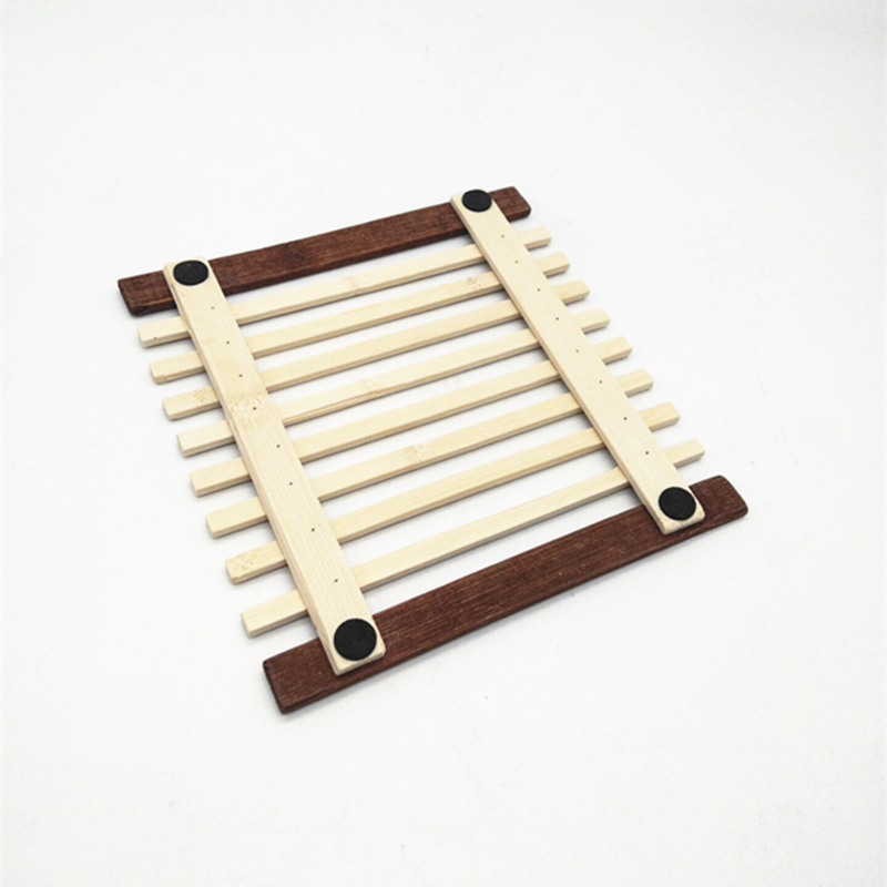 Sunshine Department Store's woven square bamboo MATS, vegetable MATS, table MATS, bowl MATS, cup MATS, anti-slip, heat-insulating and heat-resistant table MATS Specification image