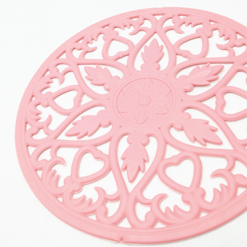 Sunshine Department Store 713 Color MATS, Silicone placemats, cup MATS, bowl MATS, vegetable MATS, creative cut flower heat insulation MATS Specification image
