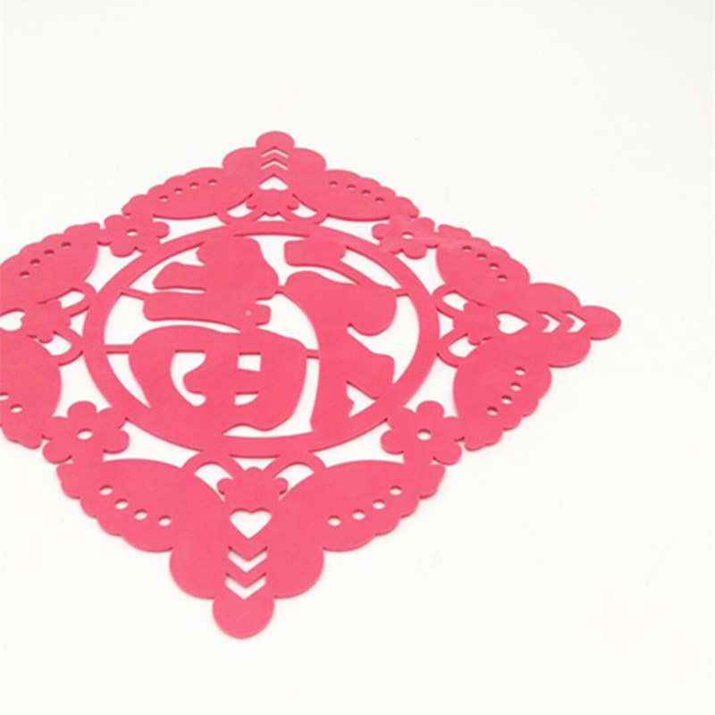 Sunshine Department Store's "Fu" character color MATS, silicone placemats, cup MATS, bowl MATS, vegetable MATS, and creative heat insulation MATS Specification image
