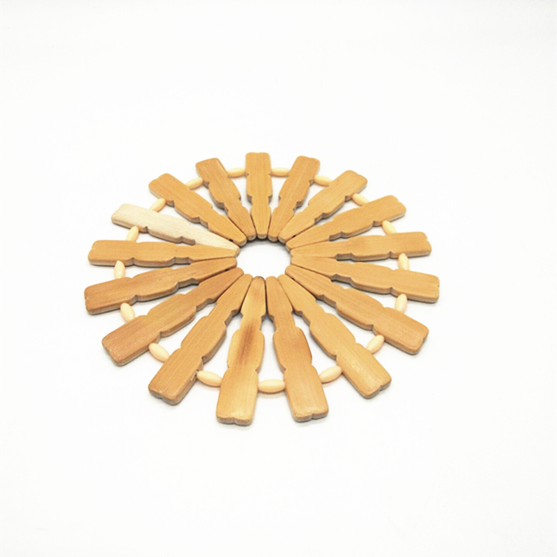 Sunshine Department Store's round bamboo MATS, vegetable MATS, table MATS, bowl MATS, cup MATS, heat-insulating and heat-resistant table MATS details Picture