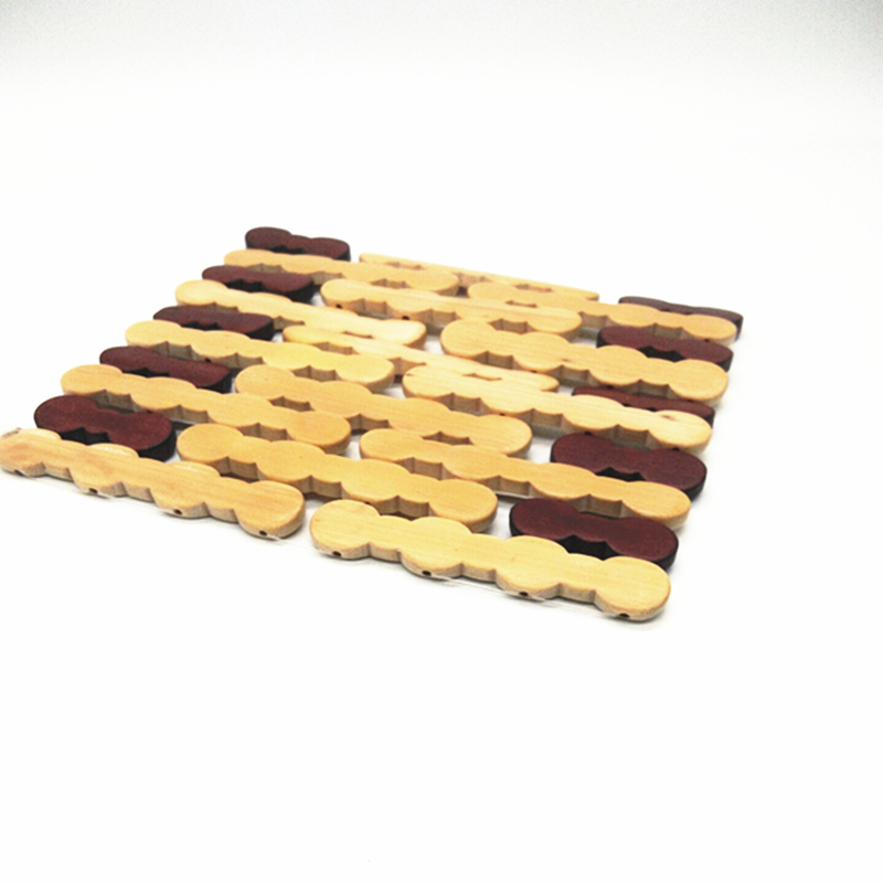 Sunshine Department Store 17*19 square bamboo MATS, vegetable MATS, table MATS, bowl MATS, cup MATS, heat-insulating and heat-resistant table MATS details Picture