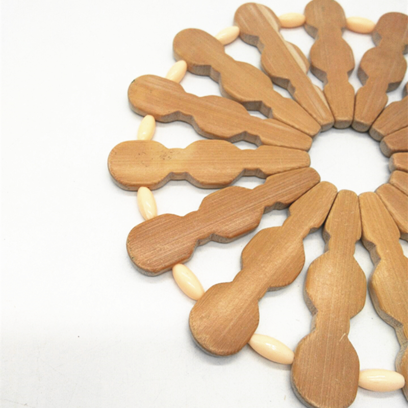 Sunshine Department Store's round bamboo MATS, vegetable MATS, table MATS, bowl MATS, cup MATS, heat-insulating and heat-resistant table MATS Application Scenario