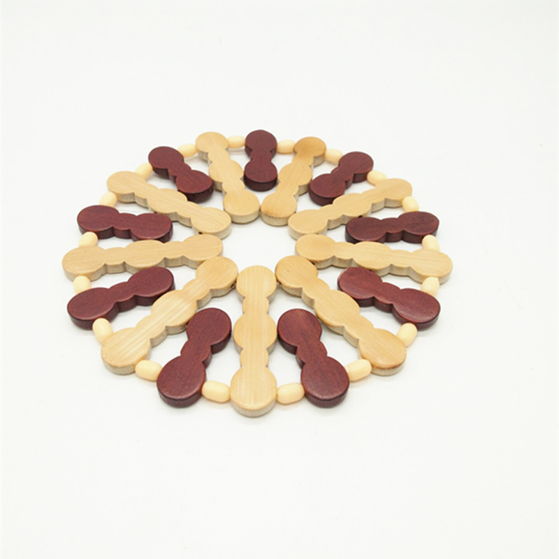 Sunshine Department Store's eight-shaped round bamboo MATS, vegetable MATS, table MATS, bowl MATS, cup MATS, heat-insulating and heat-resistant table MATS details Picture