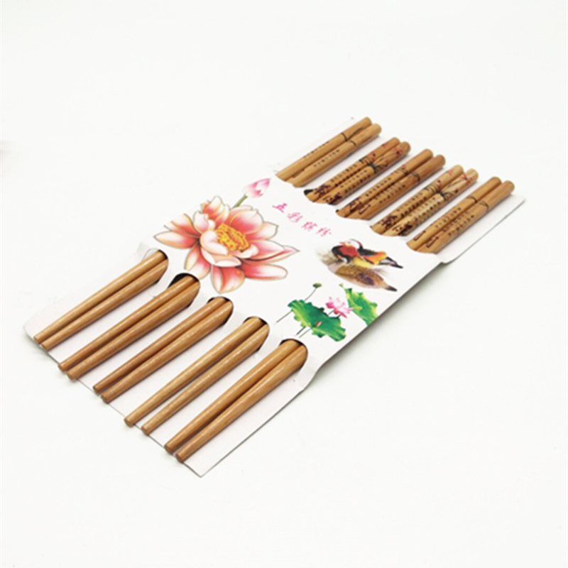 Sunshine Department Store's printed bamboo chopsticks are anti-slip and heat-resistant, environmentally friendly and healthy details Picture