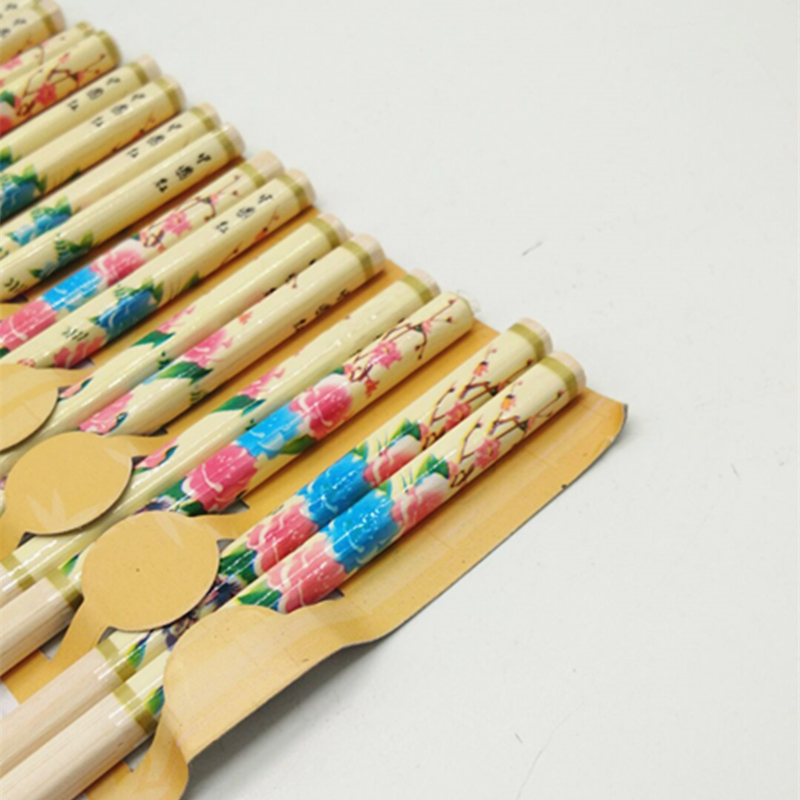 Sunshine Department Store Natural Bamboo Chopsticks Printed Bamboo Chopsticks Boutique Combination Of Bamboo Chopsticks Specification drawing