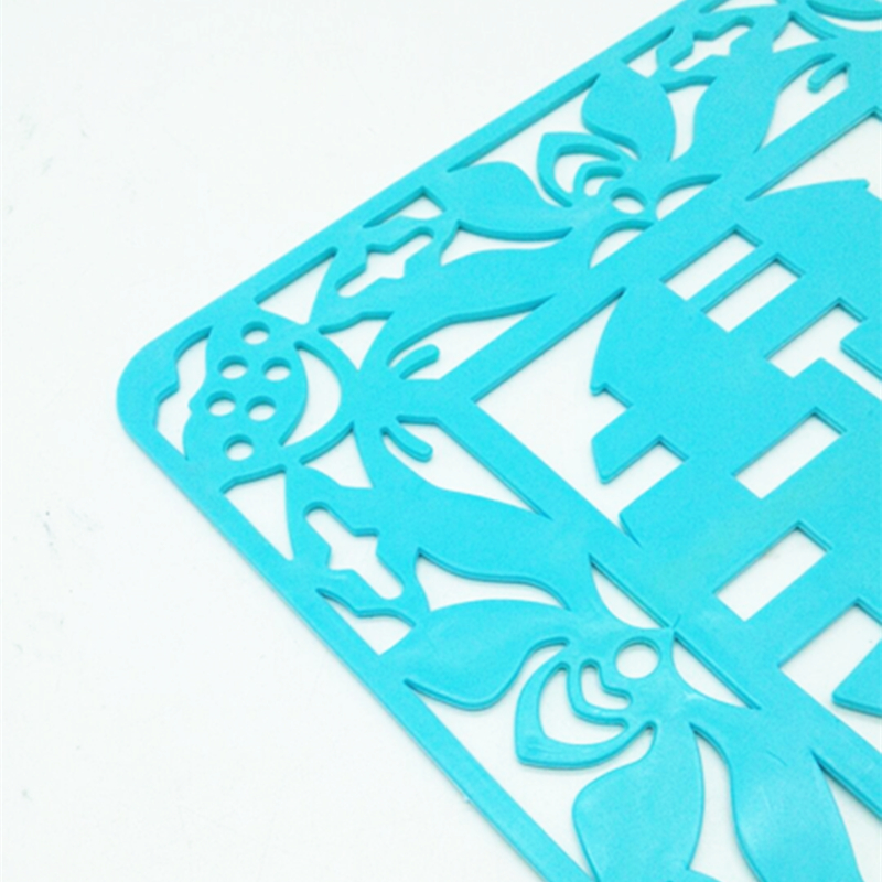 Sunshine Department Store square color MATS, silicone placemats, cup MATS, bowl MATS, vegetable MATS, creative cut flower heat insulation MATS Application Scenario