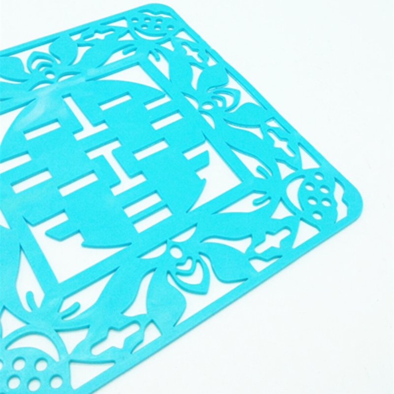 Sunshine Department Store square color MATS, silicone placemats, cup MATS, bowl MATS, vegetable MATS, creative cut flower heat insulation MATS Specification image