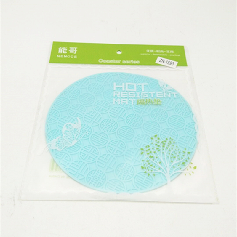 Sunshine Department Store 1593 Round carved color Mat, Silicone placemats, cup MATS, bowl MATS, vegetable MATS, creative cut flower heat insulation MATS