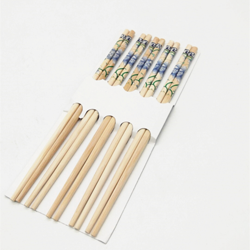 Sunshine Department Store's Sunshine Printed Chopsticks, eco-friendly and healthy bamboo chopsticks, household white chopsticks details Picture