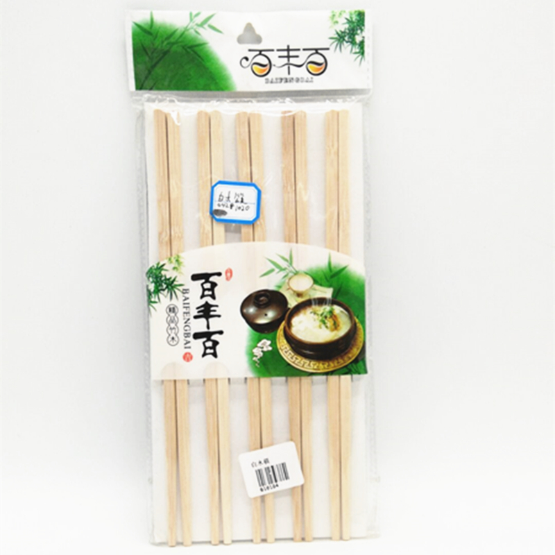 Sunshine Department Store's white wooden chopsticks are free of paint and wax, healthy wooden chopsticks, natural and knot-free printed wooden chopsticks
