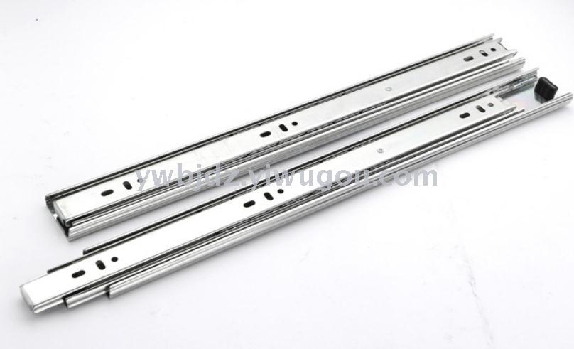 Model 4210 wide drawer slide rail for office three-section slide rail
