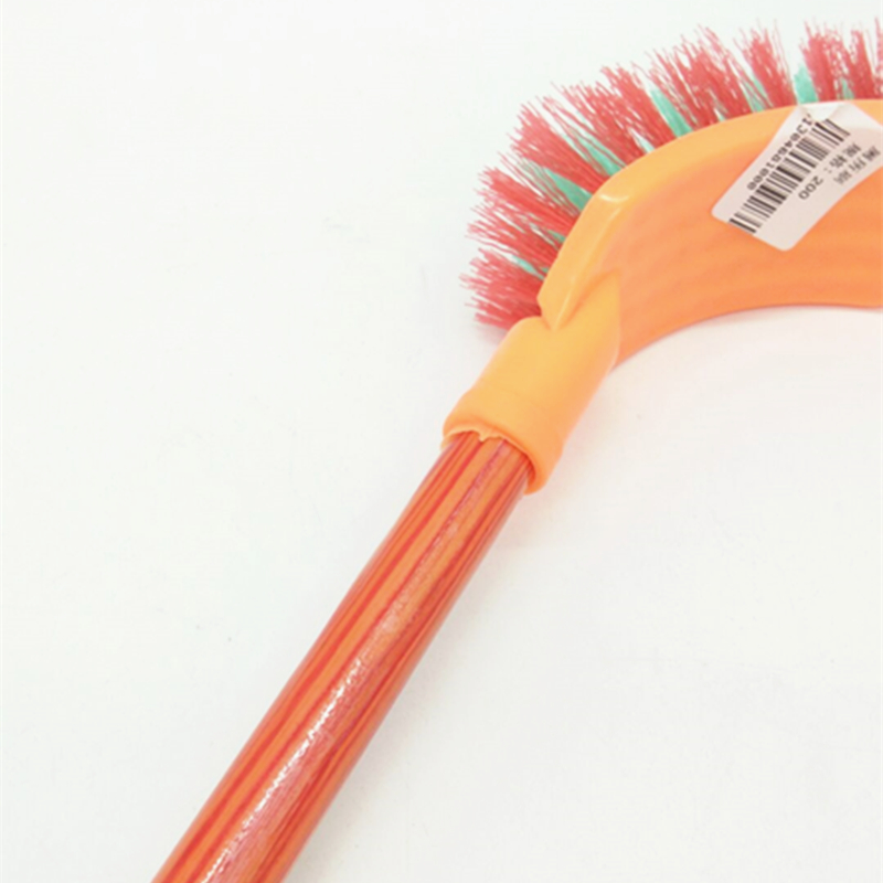Sunshine Department Store square head wooden handle colored toilet brush, cleaning brush, long handle toilet brush for bathrooms details Picture