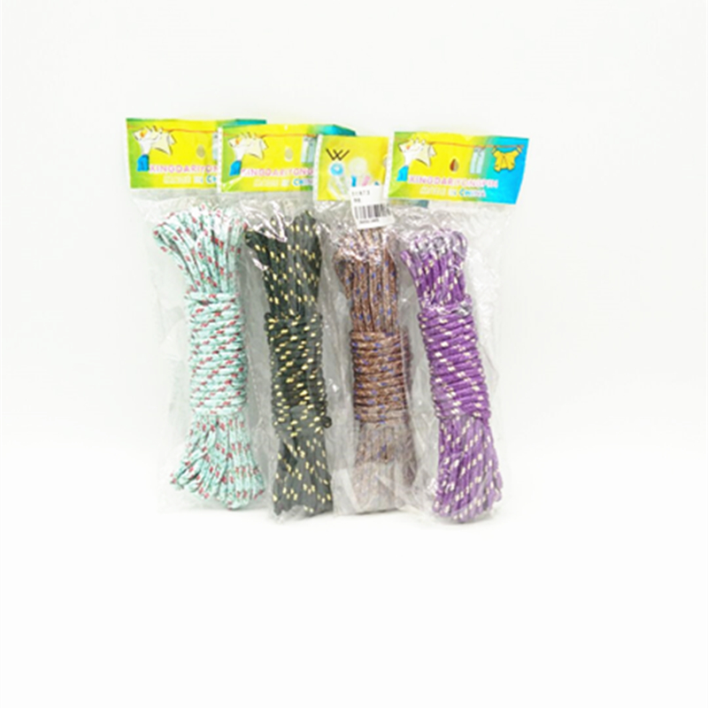 Sunshine Department Store 7.5-meter thickened clothes-drying flower rope, anti-slip and windproof binding rope, portable hook clothes-drying rope