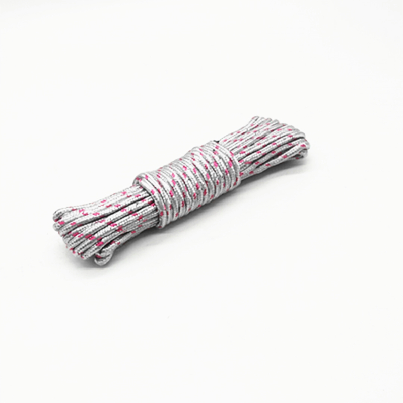 Sunshine Department Store 10-meter thickened clothes-drying flower rope, anti-slip and windproof binding rope, portable hook clothes-drying rope details Picture