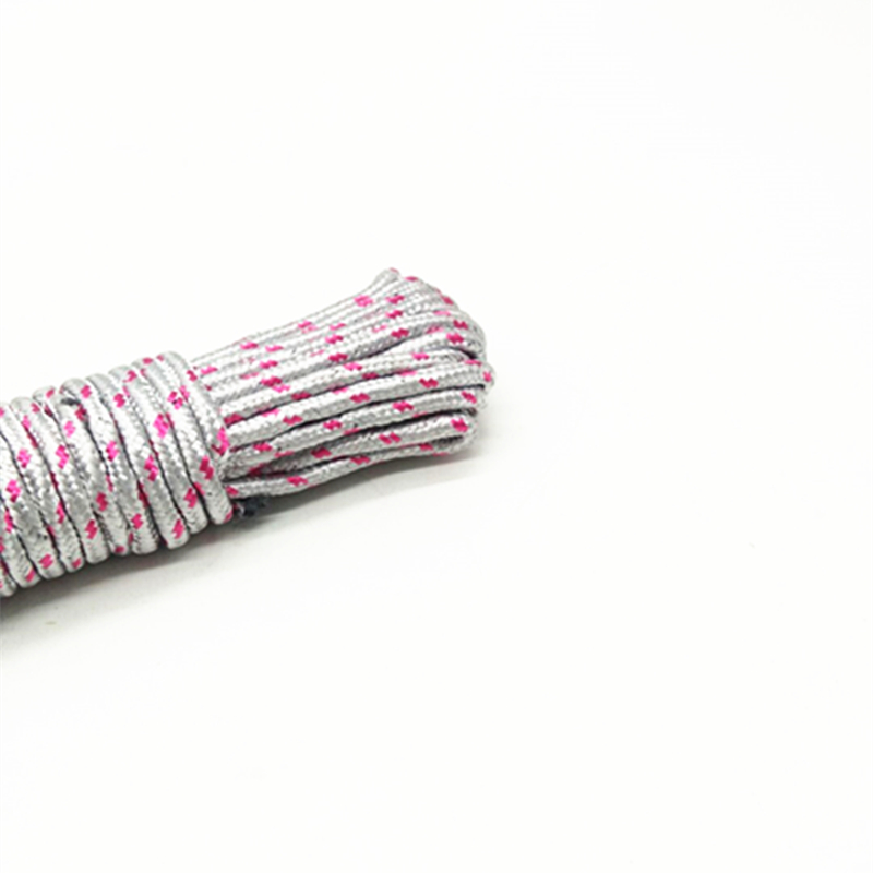 Sunshine Department Store 10-meter thickened clothes-drying flower rope, anti-slip and windproof binding rope, portable hook clothes-drying rope Application Scenario