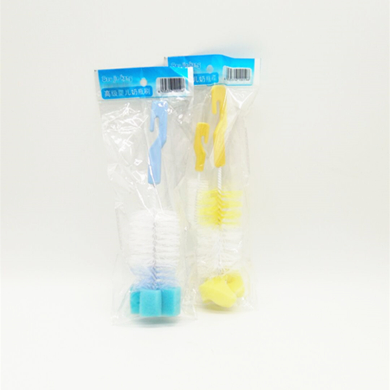 阳光百货 婴儿奶瓶刷 塑料手柄海绵头杯刷 强力去污刷杯洗杯刷