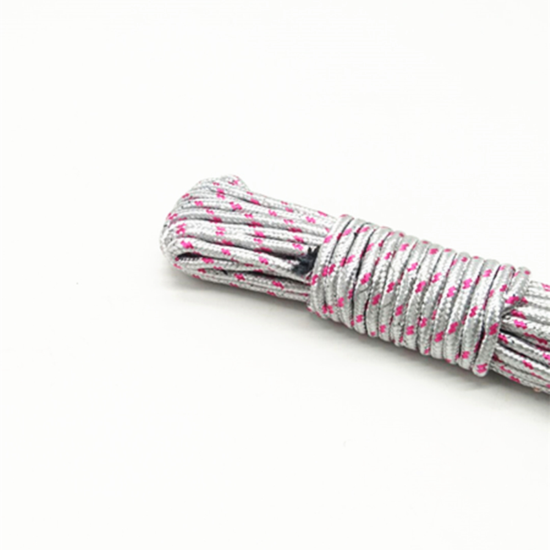 Sunshine Department Store 10-meter thickened clothes-drying flower rope, anti-slip and windproof binding rope, portable hook clothes-drying rope Specification image