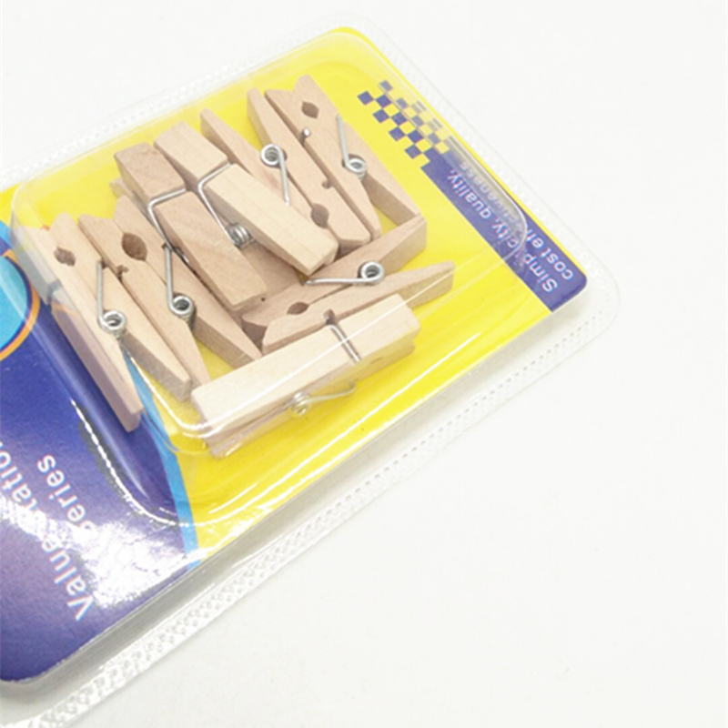 Sunshine Department Store's natural-color small wooden clips, cute natural-color creative small wooden clips, photo clips and sticky note clips details Picture