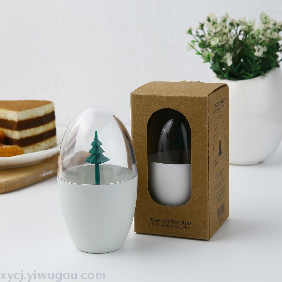 New oval-shaped creative cotton swab box and toothpick box Application Scenario