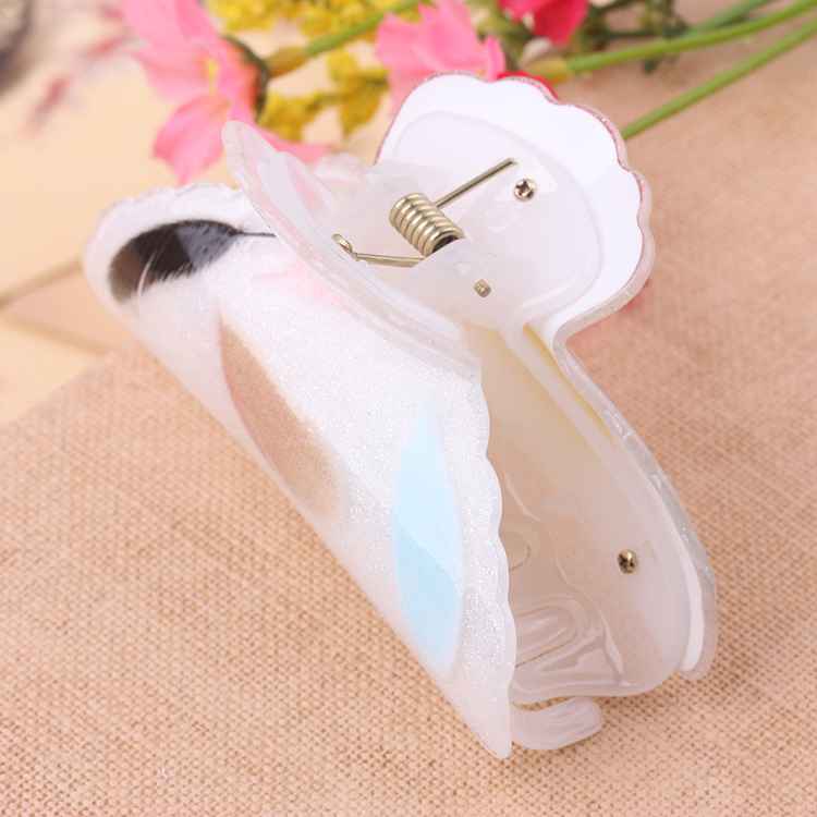 Acrylic hair clips, hair grippers, hair clips, bath large hair clips, 10-yuan store accessories Specification image