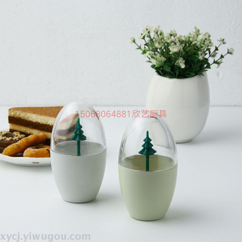 New oval-shaped creative cotton swab box and toothpick box