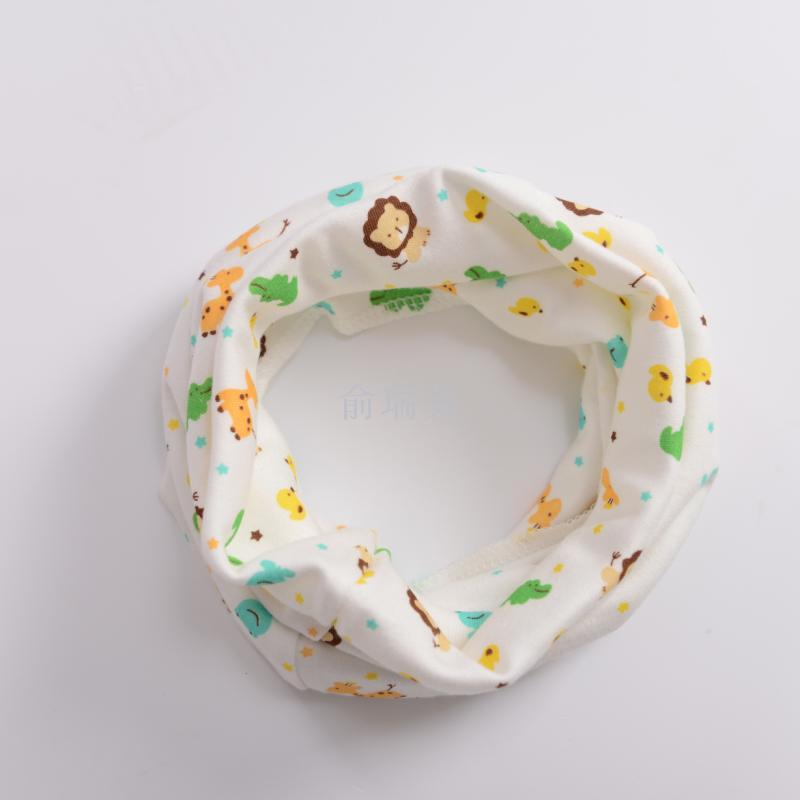 New children's knitted cotton scarf, baby scarf, warm towel, cartoon scarf, baby products factory direct sales Specification image