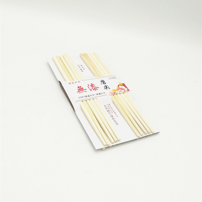 Sunshine Department Store 0071 offers ten pairs of white chopsticks, anti-slip and heat-resistant bamboo chopsticks that are environmentally friendly and healthy details Picture