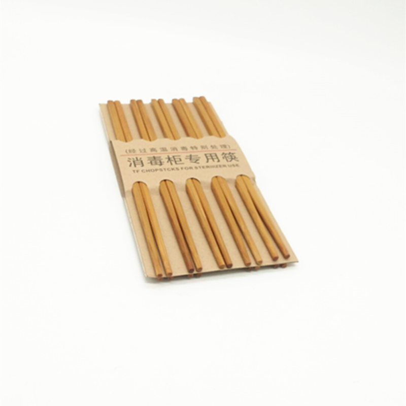 Sunshine Department Store bagged ten-pair carbonized chopsticks, anti-slip and heat-resistant bamboo chopsticks, environmentally friendly and healthy chopsticks details Picture