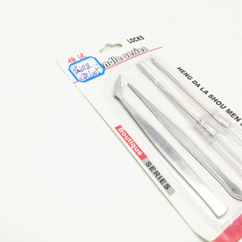 Sunshine Department Store Stainless steel tweezers, Crystal Screwdrivers, tweezers, screwdrivers 4-piece set Specification image