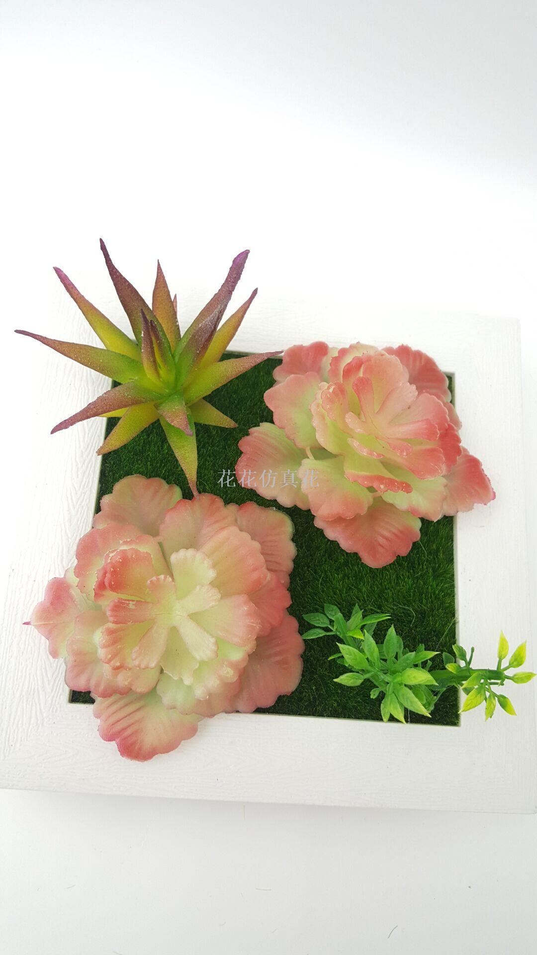新款仿真花仿真多肉相框装饰墙