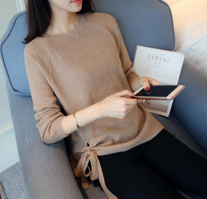 女式羊毛衫实物图