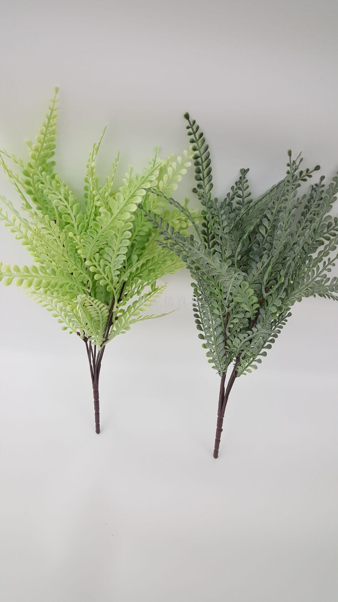 Green plant single leaf multicolor ornament