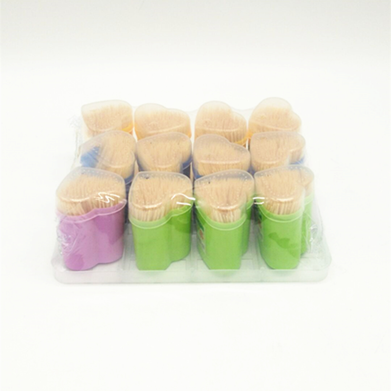 Sunshine Department Store 8818 Creative Heart-shaped Toothpicks, Natural and eco-friendly Bamboo Toothpicks, Household Toothpicks, Table Toothpicks