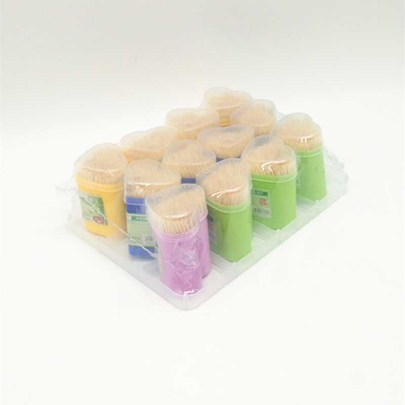 Sunshine Department Store 8818 Creative Heart-shaped Toothpicks, Natural and eco-friendly Bamboo Toothpicks, Household Toothpicks, Table Toothpicks details Picture