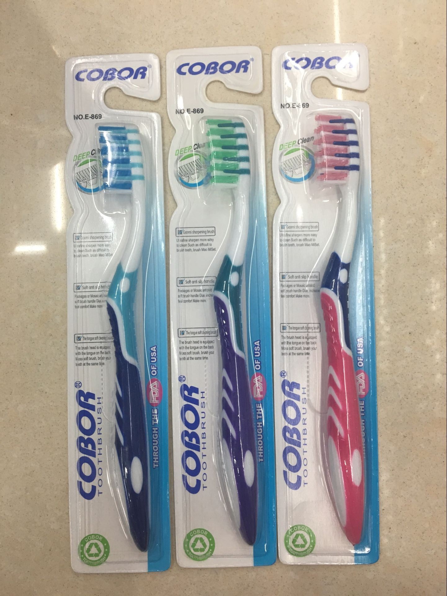 牙刷批发 803COBOR中毛牙刷（12）/盒