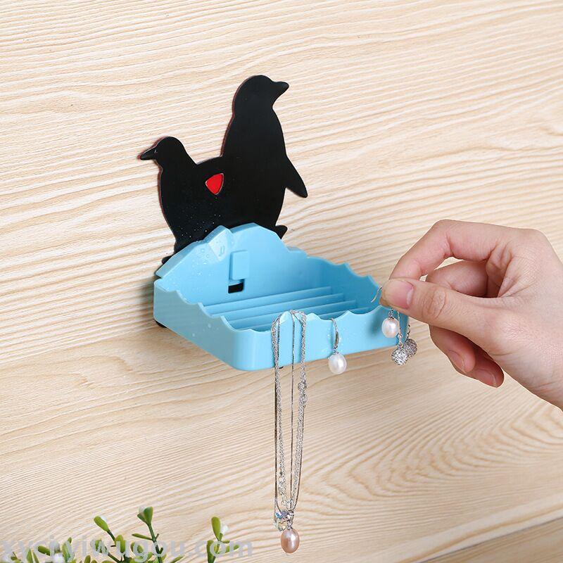 Bathroom storage rack, creative living room storage rack, new suction cup rack Specification image