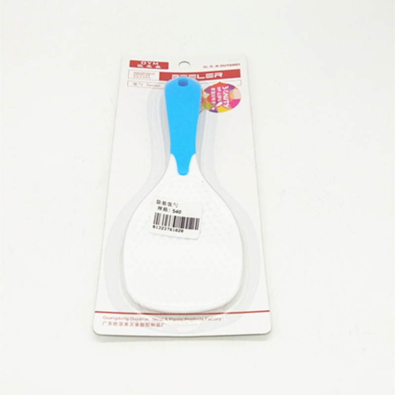 Sunshine Department Store's card-absorbing rice spoon, a plastic non-stick rice spoon that won't damage the pot, and a colorful handle rice spoon details Picture